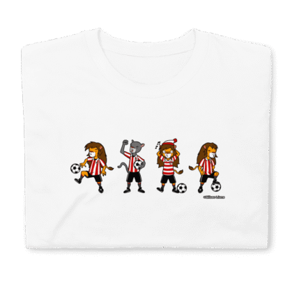 Camiseta blanca Wally con diseño león Athletic
