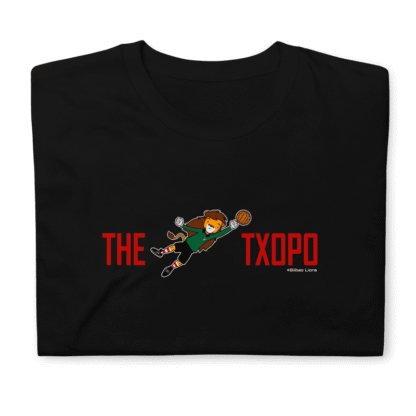 Camiseta negra The Txopo con diseño león Athletic