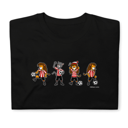 Camiseta negra Wally con diseño león Athletic