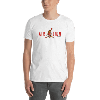 Camiseta blanca Air Lion con diseño león Athletic