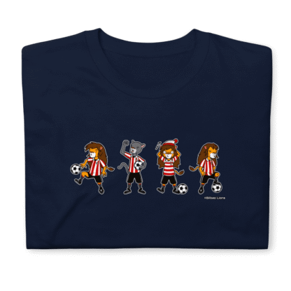 Camiseta azul Wally con diseño león Athletic