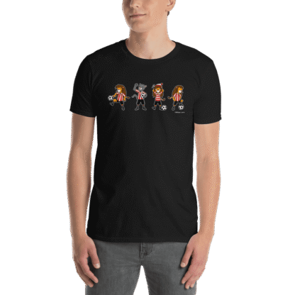Camiseta negra Wally con diseño león Athletic