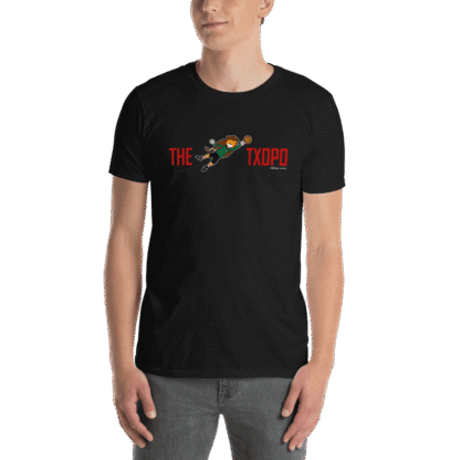 Camiseta negra The Txopo con diseño león Athletic