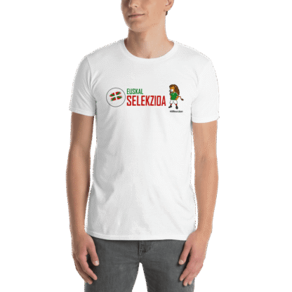 Camiseta blanca Euskal Selekzioa con diseño león Athletic