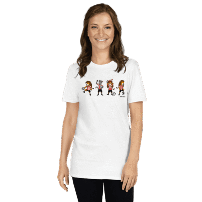 Camiseta blanca Wally con diseño león Athletic