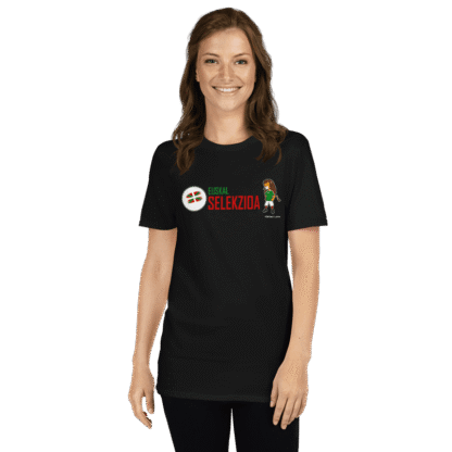 Camiseta negra Euskal Selekzioa con diseño león Athletic
